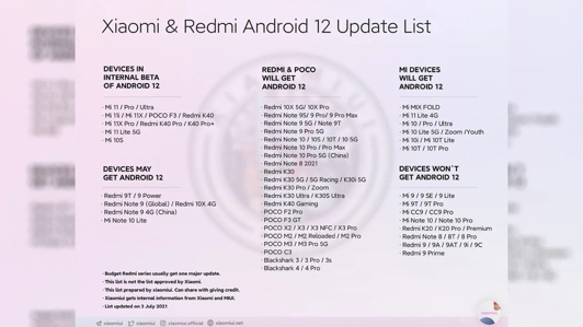 Xiaomi, Android 12 güncellemesi alacak modellerini açıkladı! - Resim : 1