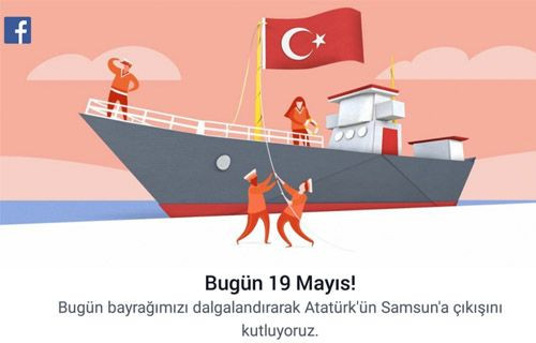 Google unuttu ama Facebook 19 Mayıs'ı unutmadı - Resim : 1
