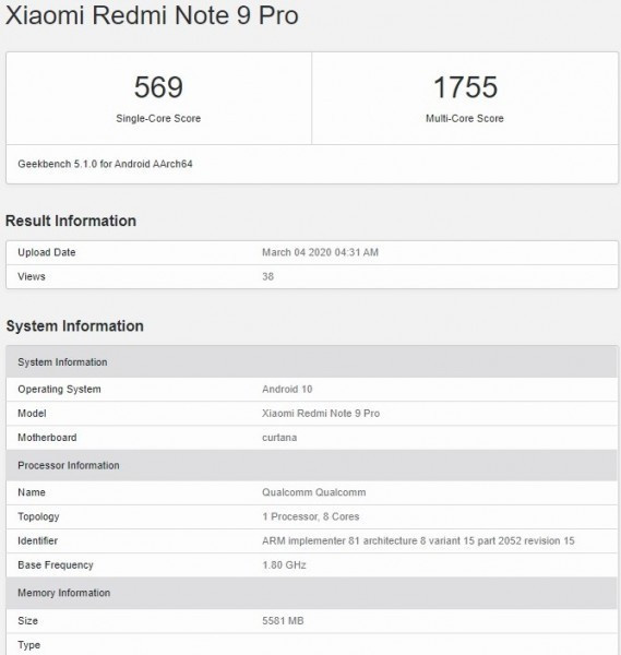 Redmi Note 9 ve Note 9 Pro performans  testinde ortaya çıktı - Resim : 1