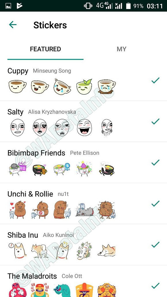 WhatsApp Mağaza yeni çıkartmalara kavuştu! - Resim : 1