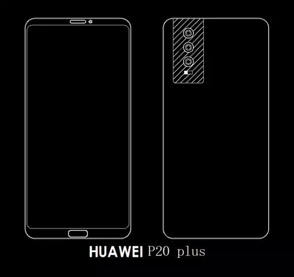 Huawei P20, P20 Plus ve P20 Pro tasarımları sızdırıldı - Resim : 2