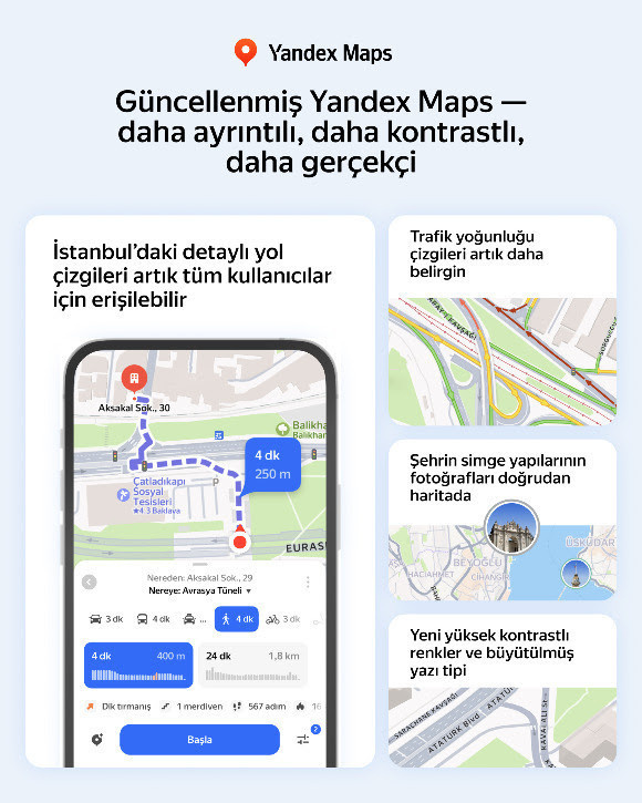 Yandex Türkiye, Maps’i daha gerçekçi ve kullanışlı hale getirdi - Resim : 1