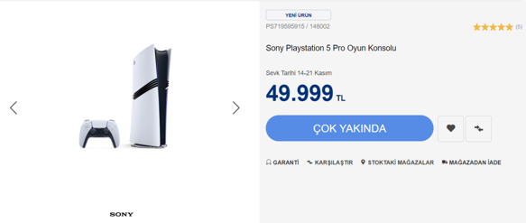 PS5 Pro Ön Sipariş Fiyatı Cep Yakıyor - Resim : 2