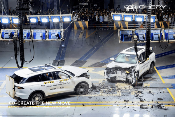 Chery’nin Yeni Amiral Gemisi 15 Dereceli Çarpışmada Yüksek Güvenlik Özellikleriyle Kendini Kanıtladı - Resim : 1