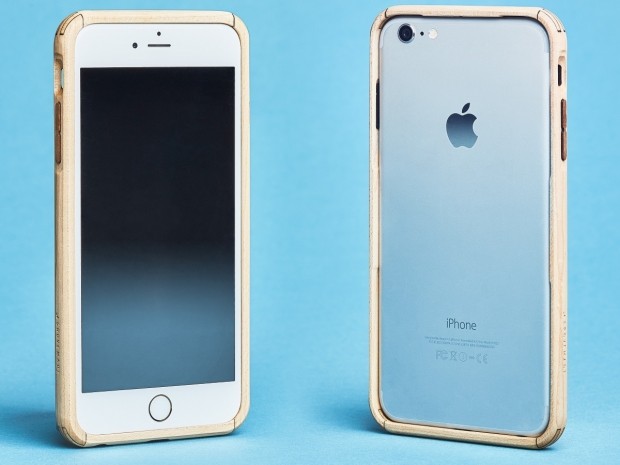 iPhone 7 için el yapımı ahşap ve deri kılıflar - Resim: 7