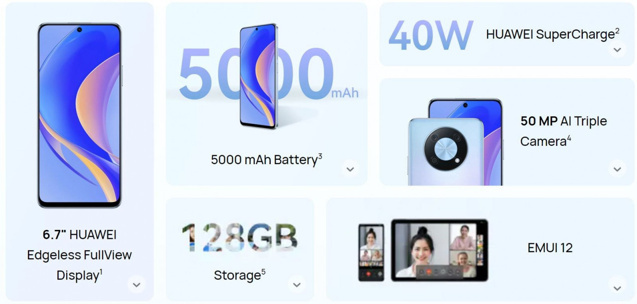 huawei nova y90 özellikleri
