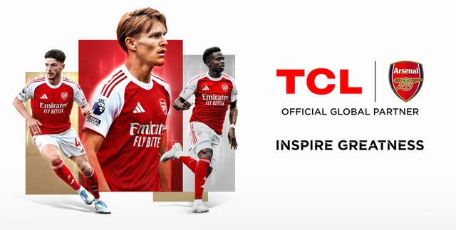 TCL, Arsenal’in resmi küresel tüketici elektroniği ortağı oldu - Resim : 1