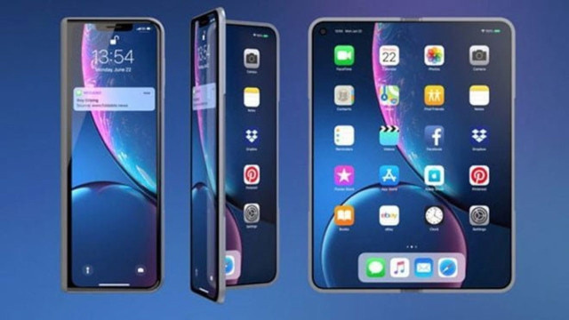 Apple katlanabilir ekranlı iPhone için bir adım daha attı! - Resim : 1