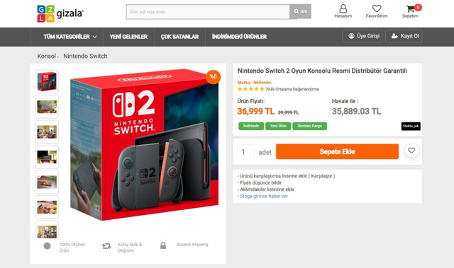 Nintendo Switch 2 Türkiye'de satışa sunuldu: İşte fiyatı - Resim : 1