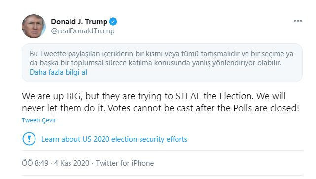 Twitter Donald Trump'a sansür uyguladı - Resim : 1