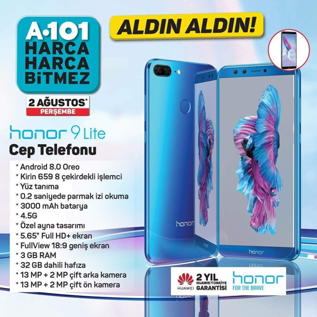 A101'den Honor 9 Lite fırsatı! - Resim : 1