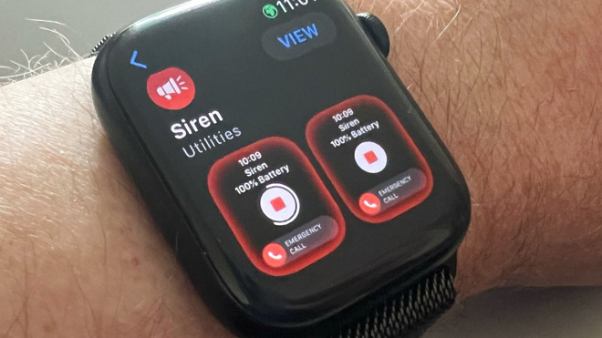 Apple Watch Ultra siren 