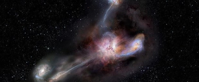 Yamyam galaksi komşularını yiyor! - Resim : 1