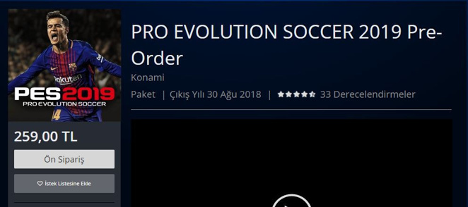 PES 2019'un PlayStation Store fiyatları arttı! - Resim : 1