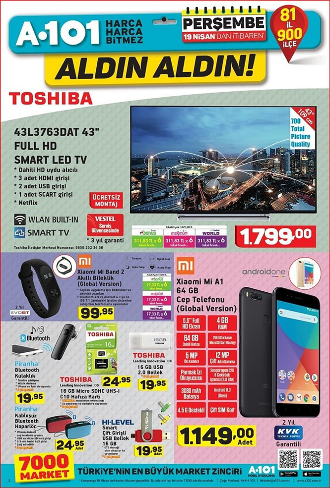 A101'e indirimli Xiaomi Mi A1 Geliyor! - Resim : 1