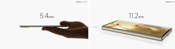 Dünyanın en ince katlanır telefonu: MIX Fold 2!