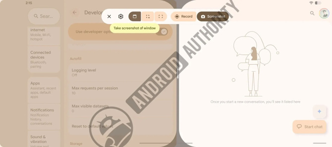 Android 17, kısmi ekran görüntüsü alma özelliğini kullanıma sunuyor - Resim : 1