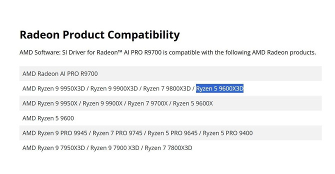 AMD, Ryzen 5 9600X3D'yi doğruladı - Resim : 1