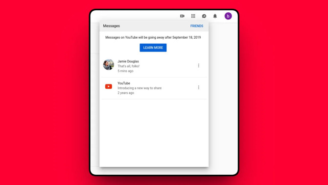 YouTube’a mesajlaşma özelliği geri dönüyor - Resim : 1