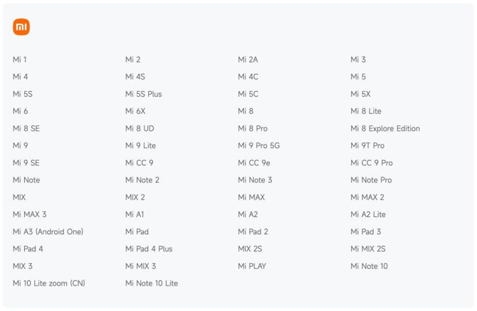 Xiaomi yazılım desteğini kestiği cihazlarını açıkladı!