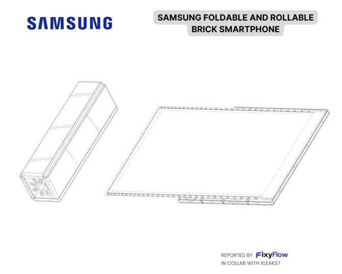 Samsung'dan sıra dışı konsept: Tuğla şeklinde katlanır telefon! - Resim : 2