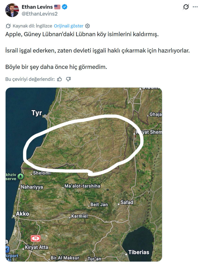 Apple Maps Lübnan köy isimlerini kaldırdı - Resim : 1