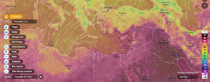 Türkiye'yi vurması beklenen kasırgayı canlı izleyin! - Resim : 1