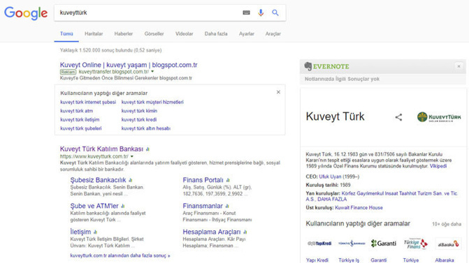 Sahte Kuveyt Türk sitelerine dikkat! - Resim : 1