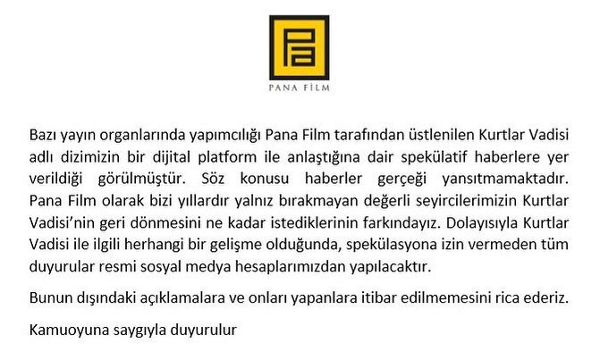 Kurtlar Vadisi Netflix'e gelmeyecek - Resim : 1