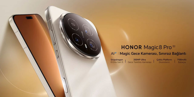 Honor Magic 8 Pro Türkiye'de satışta - Resim : 2