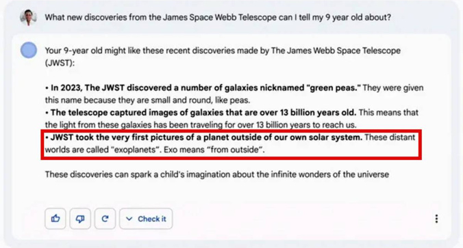 Google Bard 10 0milyar dolar