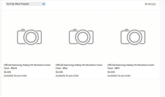 Resmi Galaxy S9 aksesuarları! - Resim : 1