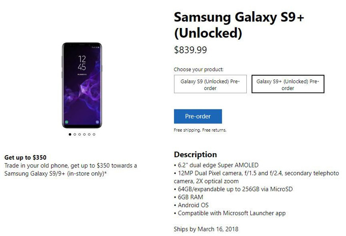 Microsoft Galaxy S9 satıyor! - Resim : 1