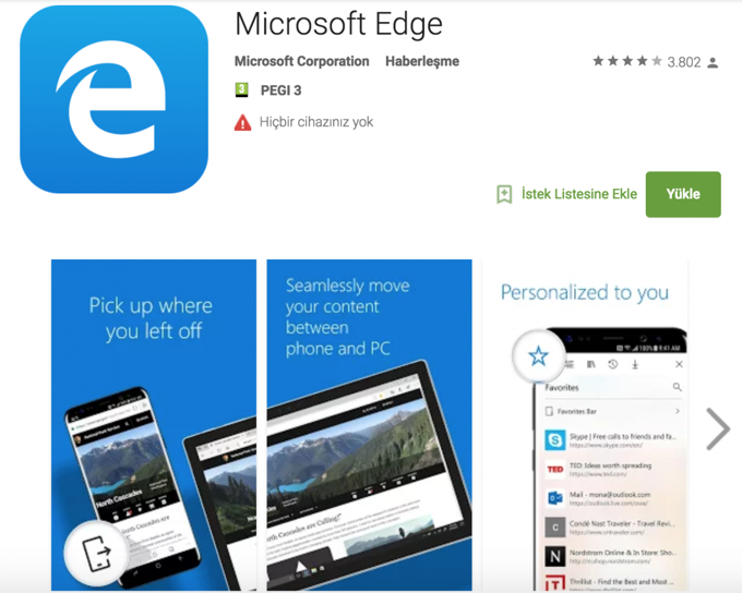 Microsoft Edge artık Android Oreo ile uyumlu! - Resim : 1