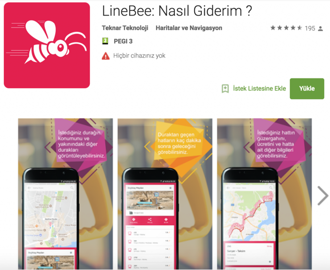 Yerli ve Milli toplu ulaşım uygulaması LineBee güncellendi! - Resim : 1