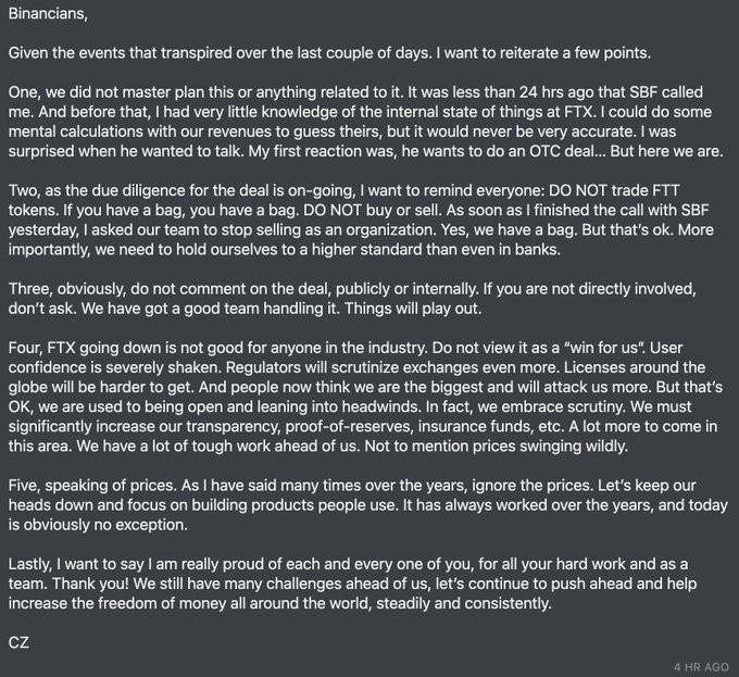 Binance CEO’su açıkladı! “Herşey çok daha kötü olabilir” - Resim : 1