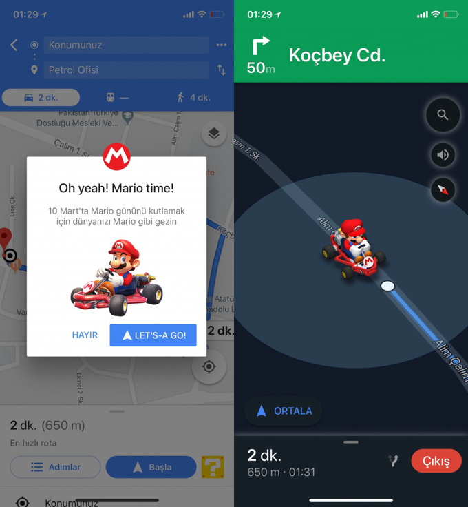 Google Haritalar'a Mario teması geldi! - Resim : 1