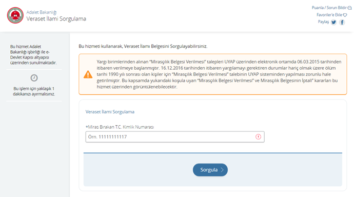 E-devlet'ten mirasınızı sorgulayabilirsiniz! - Resim : 1