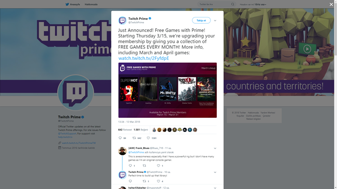 Amazon ve Twitch ücretsiz oyun dağıtacak! - Resim : 1