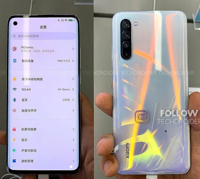 Xiaomi Mi 10 fotoğrafları internete düştü - Resim : 1