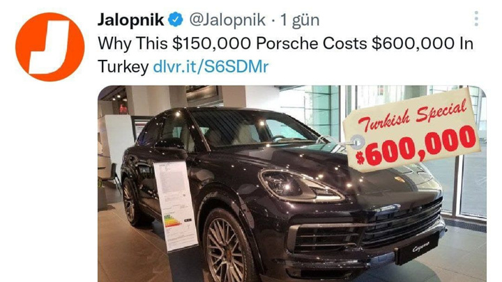Türkiye'deki araç fiyatlarına uluslararası medyadan tepki geldi - Resim : 1