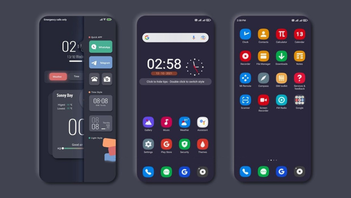 Her hafta bir tema serisi 5: Eşsiz kilit ekranlı mükemmel Solo Dark MIUI teması! - Resim : 1
