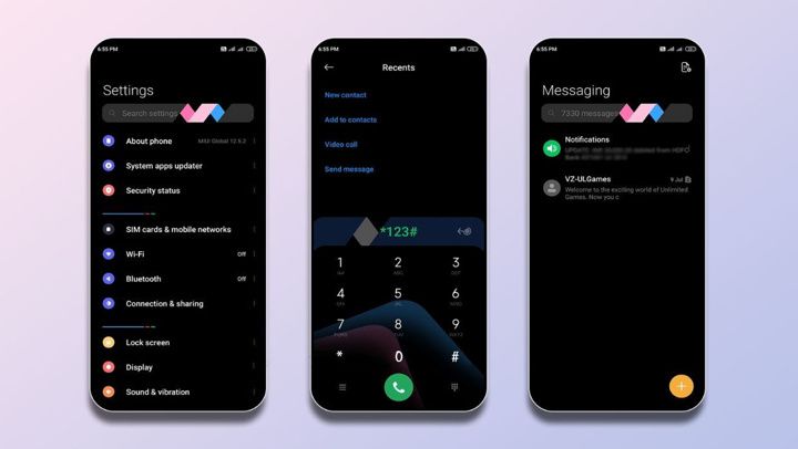 Her hafta bir tema serisi 6: Soyutsal tasarım ve karanlık mod desteği Abstract Color MIUI teması! - Resim : 1