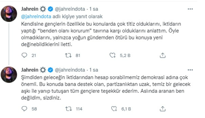 Ünlü YouTuber Jahrein'e CHP Genel Başkanından telefon: İşlem Başlatıldı - Resim : 1