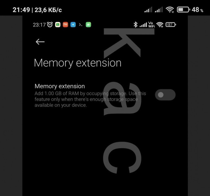 Xiaomi, bu akıllı telefonlardan Bellek Genişletme (Sanal RAM) özelliğini kaldırıyor! - Resim : 1