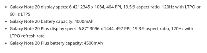 Samsung Galaxy Note 20 Plus düşük bir bataryayla gelecek! - Resim : 2