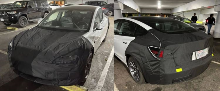 Tesla Model 3’ün yeni versiyonuna ilişkin ilk görüntüler sızdırıldı - Resim : 1
