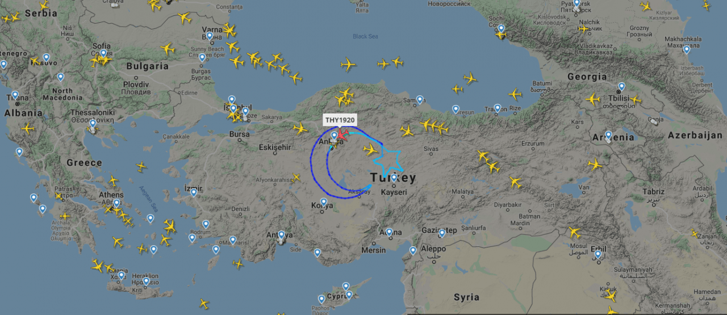 23 Nisan’a özel mesaj! THY gökyüzünde ay yıldız çizdi! - Resim : 1