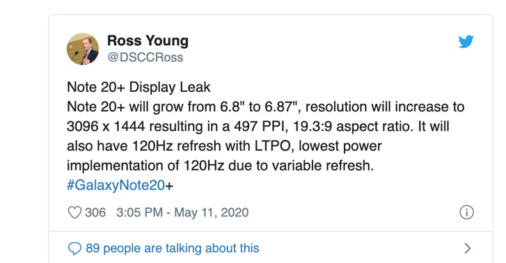 Galaxy Note 20 ve 20+ ekran özellikleri belli oldu - Resim : 1