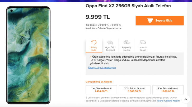 Oppo Find X2 Türkiye fiyatı belli oldu! Oppo da rakiplerine uydu! - Resim : 1